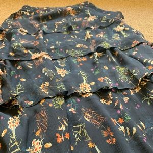 Maeve tiered maxi skirt